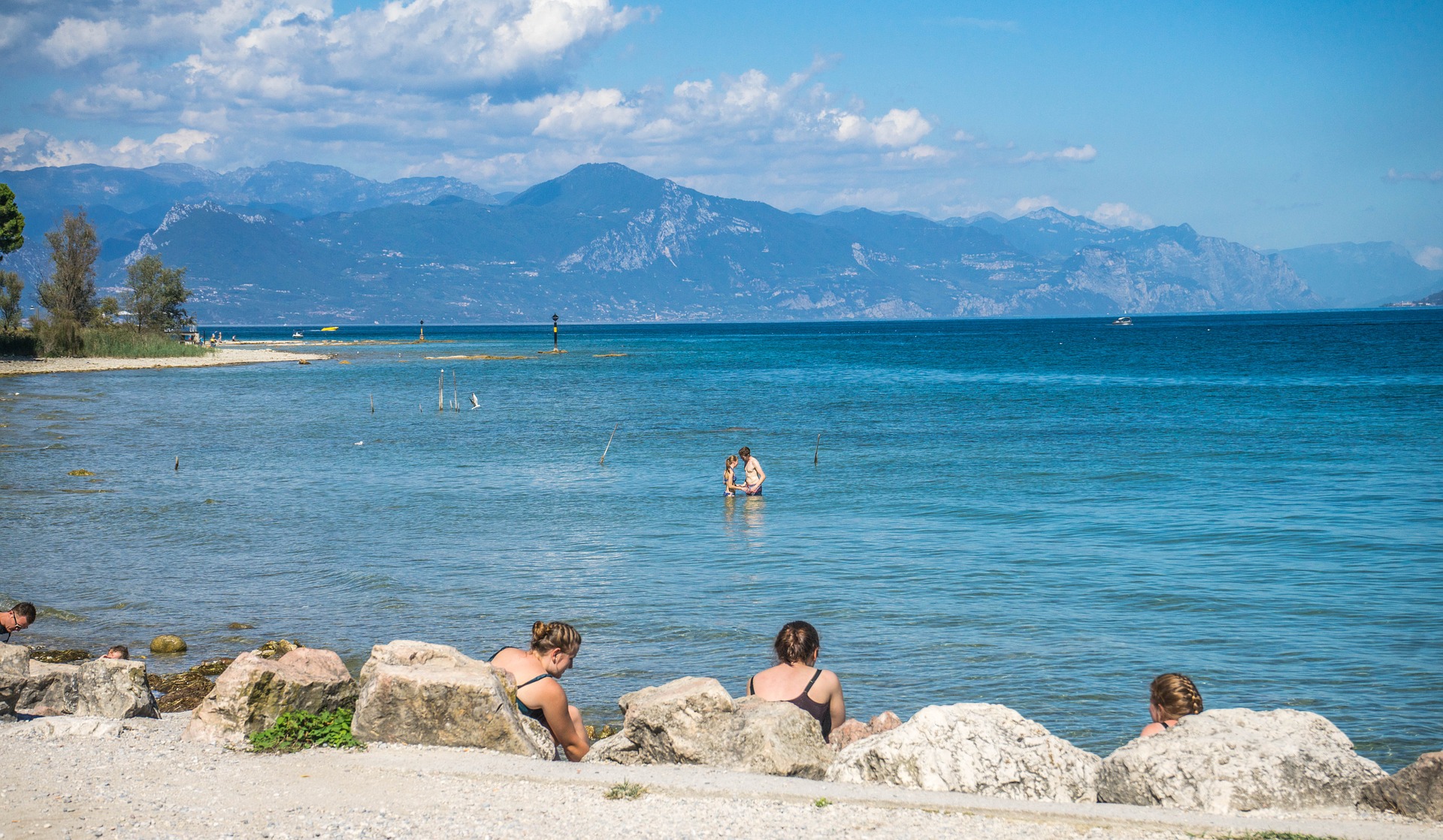 Beaches And Sun In Lake Garda