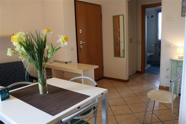 Living room with kitchen