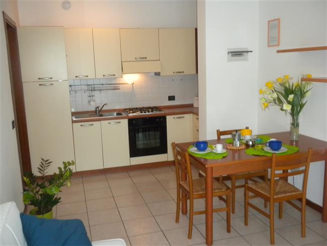 Living room with kitchen